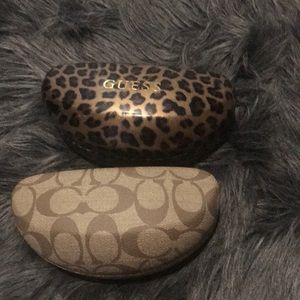 Coach and Guess sunglasses case